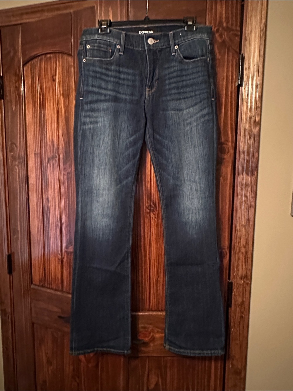 Express Women's Medium-Dark Blue Bootcut Jeans